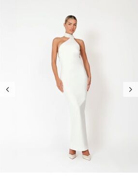 khilan pearl trim maxi dress Khanums designer dress for sale